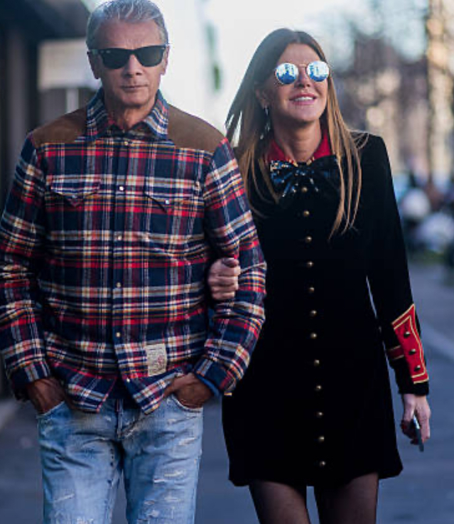 Anna Dello Russo e il suo compagno Angelo Gioia
