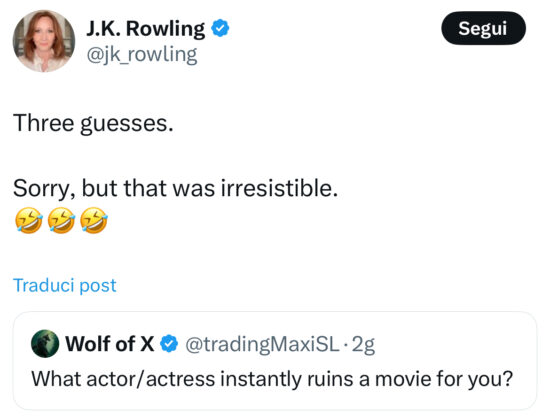 X di J.K Rowling