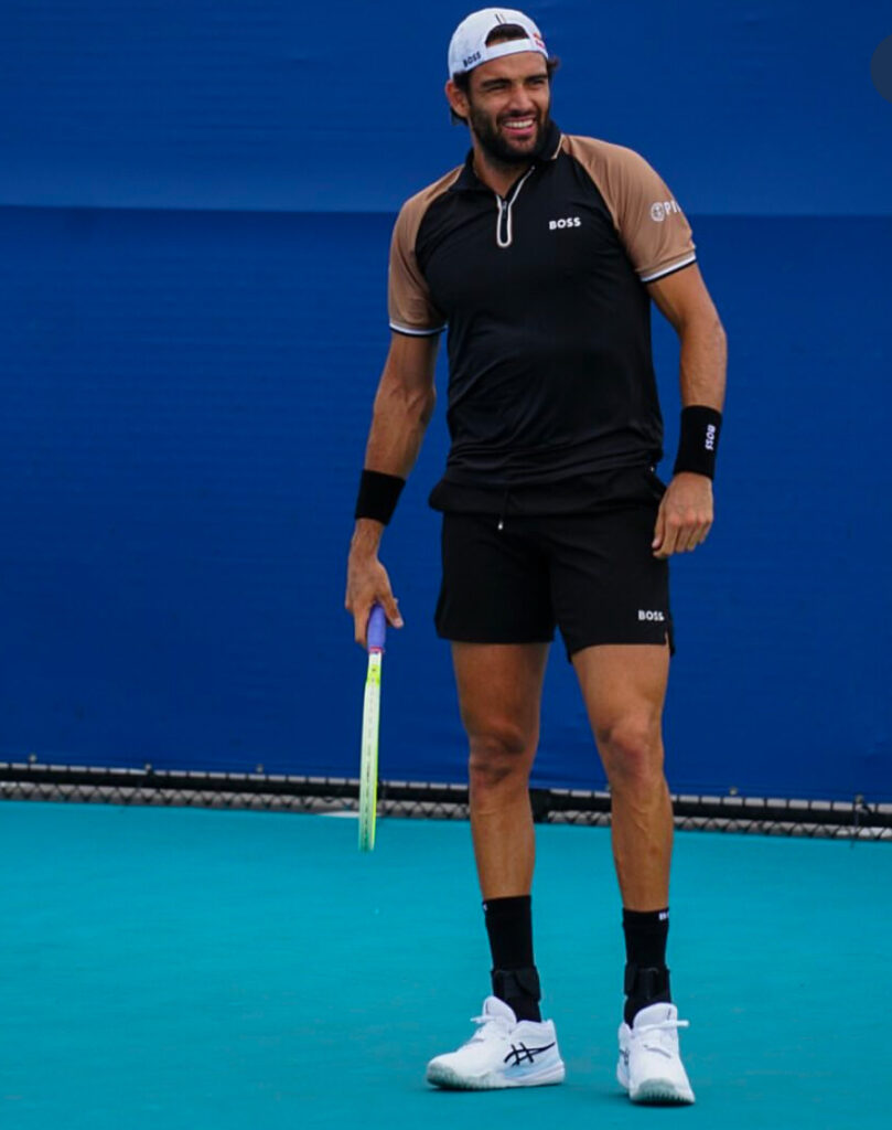Matteo Berrettini in campo
