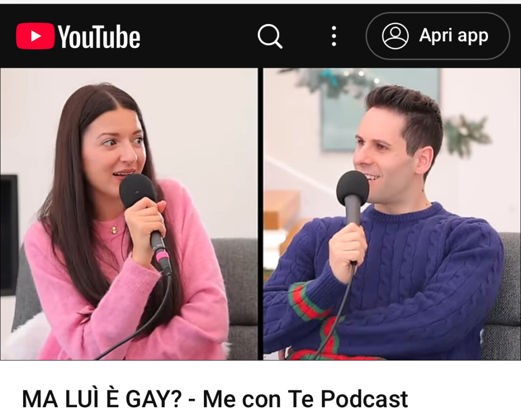 Copertina you tube del podcast dei me contro te con le foto di Lui e Sofi. Cosa è successo